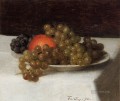 リンゴとブドウの静物画 アンリ・ファンタン・ラトゥール